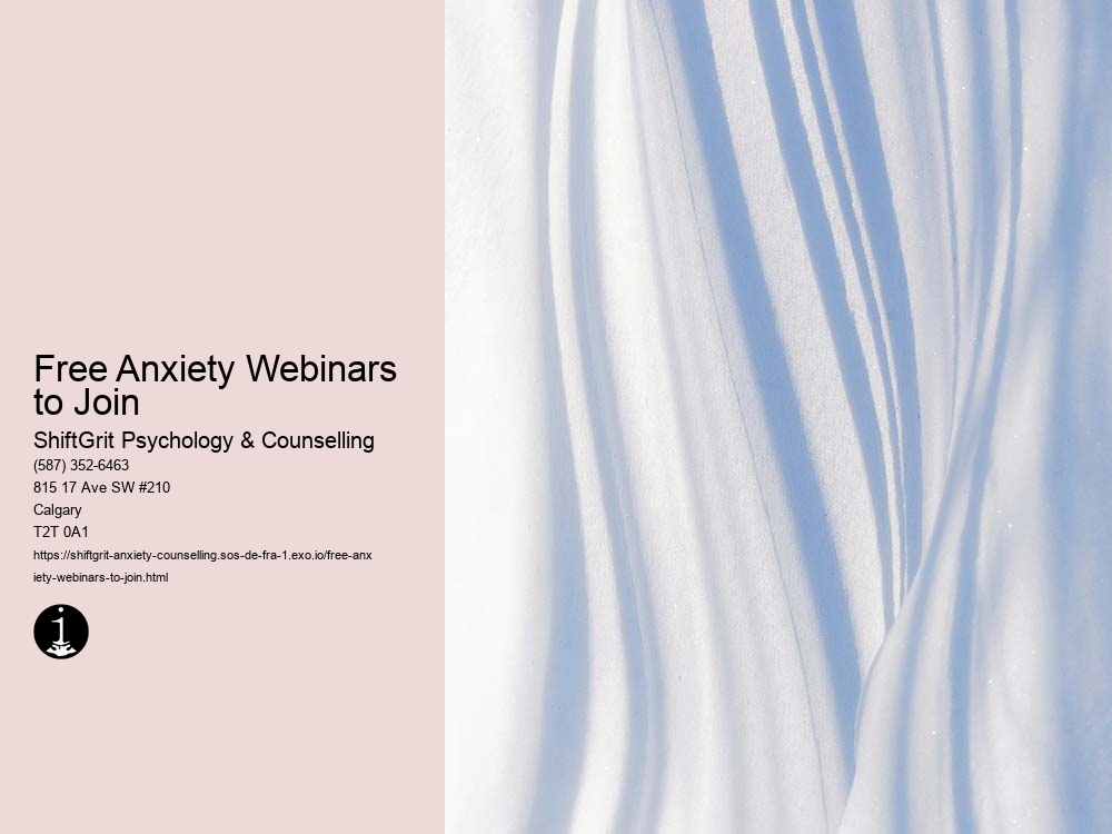 Free Anxiety Webinars to Join